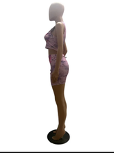 Load image into Gallery viewer, Printed Sleeveless Top Skirt Two Piece Set
