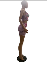 Load image into Gallery viewer, Printed Sleeveless Top Skirt Two Piece Set
