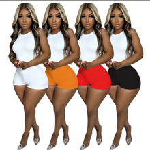 Load image into Gallery viewer, Solid Color High Waist Shorts
