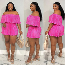 Load image into Gallery viewer, Fashion Ruffle Pleated Romper
