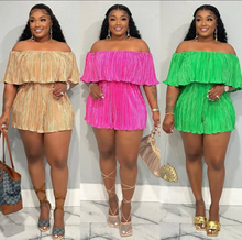Load image into Gallery viewer, Fashion Ruffle Pleated Romper
