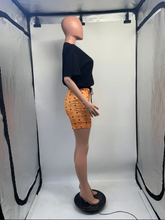 Load image into Gallery viewer, Print Short Sleeve Two Piece Shorts Set
