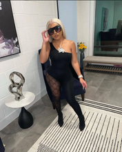 Load image into Gallery viewer, Sexy Slash Shoulder Lace Splicing Jumpsuit
