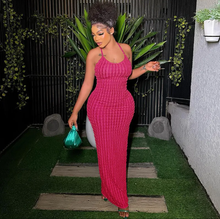 Load image into Gallery viewer, Backless Sexy Solid Maxi Dress

