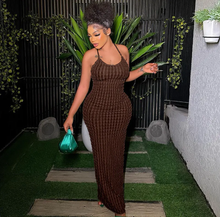 Load image into Gallery viewer, Backless Sexy Solid Maxi Dress

