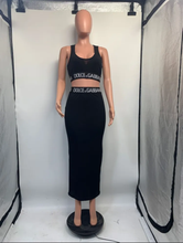 Load image into Gallery viewer, Lettering Webbing Casual Two Piece Skirts Set
