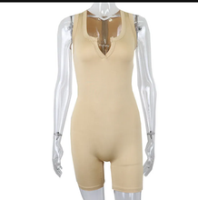Load image into Gallery viewer, Solid Color Vest Tight Sport Romper
