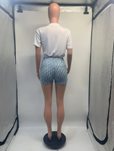 Load image into Gallery viewer, Letter Print Solid T Shirts And Shorts Two Piece Set
