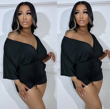 Load image into Gallery viewer, Fashion Solid Color Tie Up Two Piece Shorts Set
