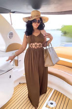 Load image into Gallery viewer, Sexy Hollow Backless Tie Split Maxi Dress
