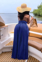 Load image into Gallery viewer, Sexy Hollow Backless Tie Split Maxi Dress
