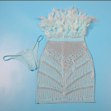 Load image into Gallery viewer, Plus Size Feather Hot Diamond Tube Tops Dress
