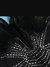 Load image into Gallery viewer, Plus Size Feather Patchwork Hot Drill Jumpsuit

