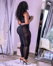 Load image into Gallery viewer, Sexy Mesh Patchwork Off Shoulder 2 Piece Pants Set
