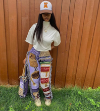 Load image into Gallery viewer, Fashion Loose Colorful Pattern Tassel Pants
