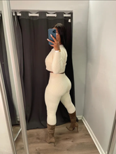 Load image into Gallery viewer, Solid Knit Sweater Slim Cardigan Three Piece Set

