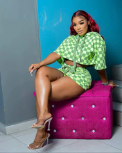 Load image into Gallery viewer, Plaid Print Hooded Two Piece Skirts Set

