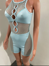 Load image into Gallery viewer, Sexy Mesh Patchwork Sleeveless Hollow Romper
