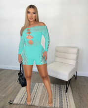Load image into Gallery viewer, Off Shoulder Sexy Hollow Rompers
