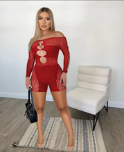 Load image into Gallery viewer, Off Shoulder Sexy Hollow Rompers
