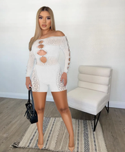 Load image into Gallery viewer, Off Shoulder Sexy Hollow Rompers
