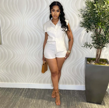Load image into Gallery viewer, Casual Solid Color Sleeveless Two Piece Shorts Set
