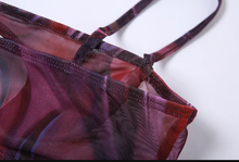 Load image into Gallery viewer, Sexy Mesh Print Hollow Sling Top And Pants Set
