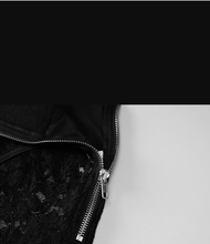 Load image into Gallery viewer, Black Lace High Waist Skinny Pants
