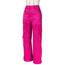 Load image into Gallery viewer, Solid Color Multi-Pocket Casual Pants
