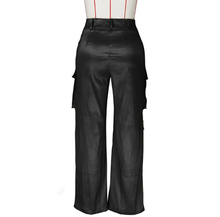 Load image into Gallery viewer, Solid Color Multi-Pocket Casual Pants
