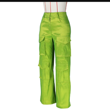 Load image into Gallery viewer, Solid Color Multi-Pocket Casual Pants
