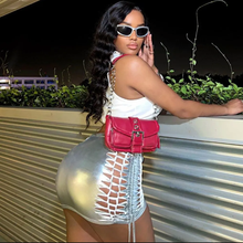 Load image into Gallery viewer, Fashion Hollow Out Bandage Mini Skirt
