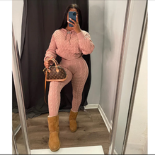 Load image into Gallery viewer, Solid Color Knit Sweater Two Piece Set
