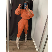 Load image into Gallery viewer, Solid Color Knit Sweater Two Piece Set
