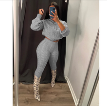 Load image into Gallery viewer, Solid Color Knit Sweater Two Piece Set
