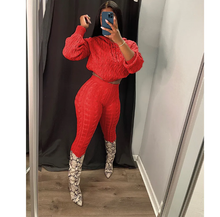 Load image into Gallery viewer, Solid Color Knit Sweater Two Piece Set
