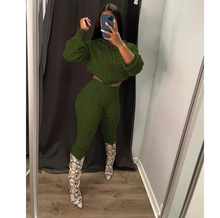 Load image into Gallery viewer, Solid Color Knit Sweater Two Piece Set
