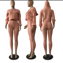 Load image into Gallery viewer, Solid Color Knit Sweater Two Piece Set
