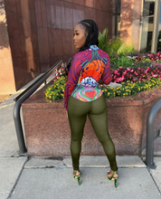 Load image into Gallery viewer, Fashion Print Long Sleeve Shirt Two Piece Pants Set
