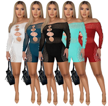 Load image into Gallery viewer, Sexy Solid Hollow Out Rompers
