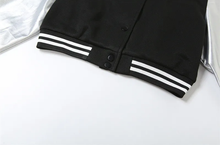 Load image into Gallery viewer, Fashion Letter Embroidery Splicing Slim Baseball Jacket
