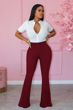 Load image into Gallery viewer, Fahion Solid Color Micro Flare Pants
