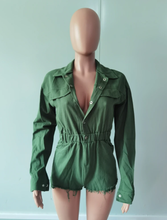 Load image into Gallery viewer, Fashion Solid Color Long Sleeve Denim Romper
