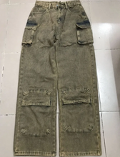 Load image into Gallery viewer, High Waisted Multi-Pocket Trendy Style Straight Leg Pants
