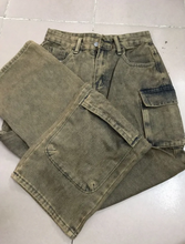 Load image into Gallery viewer, High Waisted Multi-Pocket Trendy Style Straight Leg Pants
