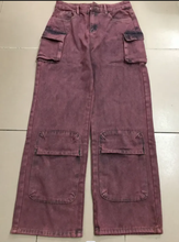 Load image into Gallery viewer, High Waisted Multi-Pocket Trendy Style Straight Leg Pants
