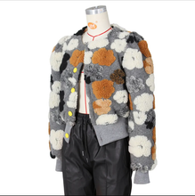 Load image into Gallery viewer, Floral Single-breasted Short Coat
