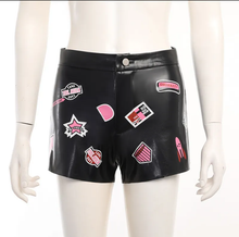 Load image into Gallery viewer, Sexy Slim Print Leather Short
