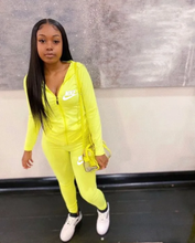 Load image into Gallery viewer, Plus Size Sports Fashion Casual Hood Coat Pants 2 Piece Set
