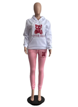 Load image into Gallery viewer, Thickened Hooded Bear Pattern Sweatshirt Pants Casual Sports Suit
